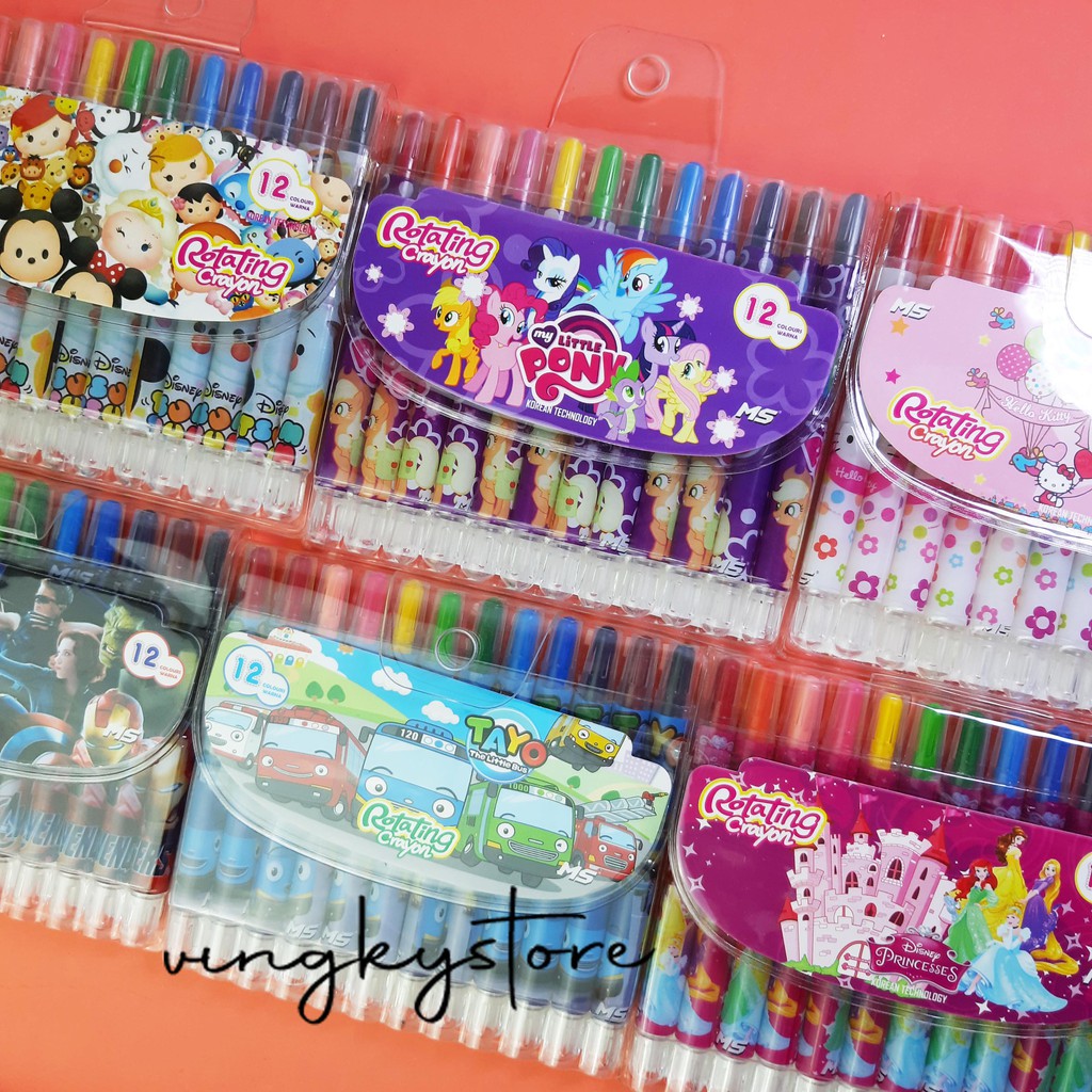 

Crayon Putar Fancy pendek 12 warna Harga Termurah