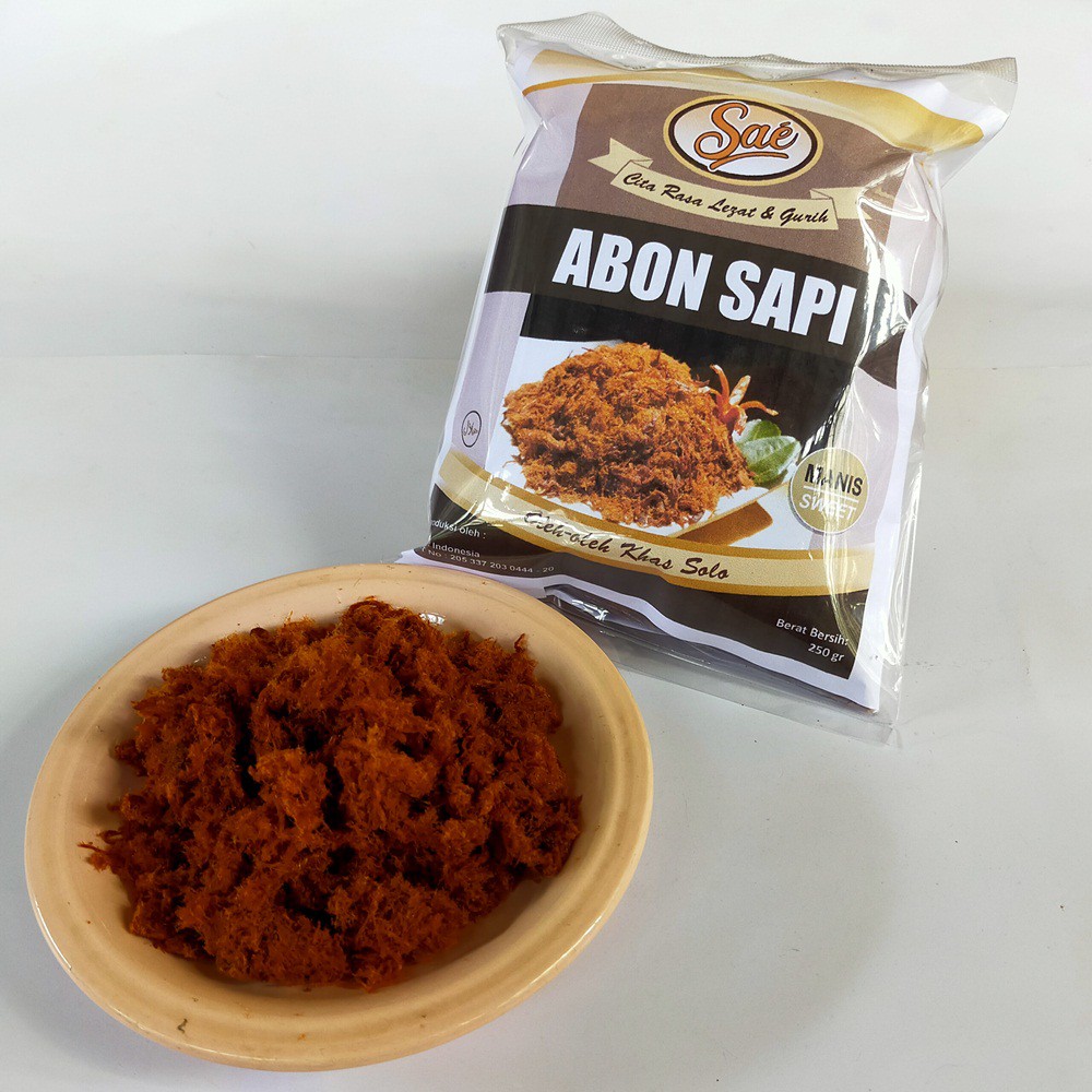 

Abon Sapi Sae Rasa Manis 250gr