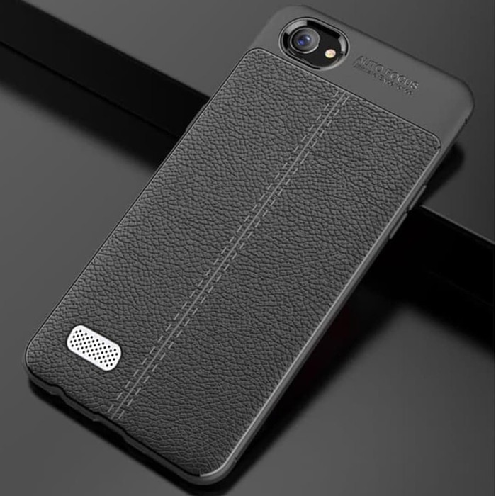 TPU Case Autofocus Leather Oppo Neo 7 ( A33 ) - Hitam