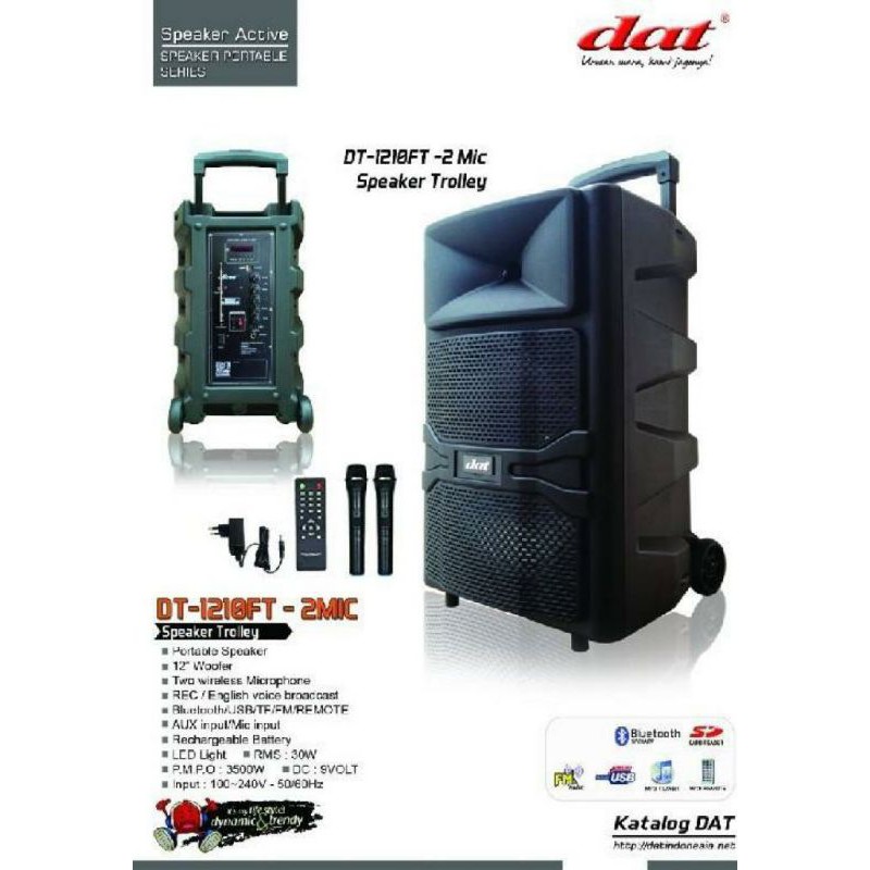 Speaker aktif wireless DAT DT 1210FT