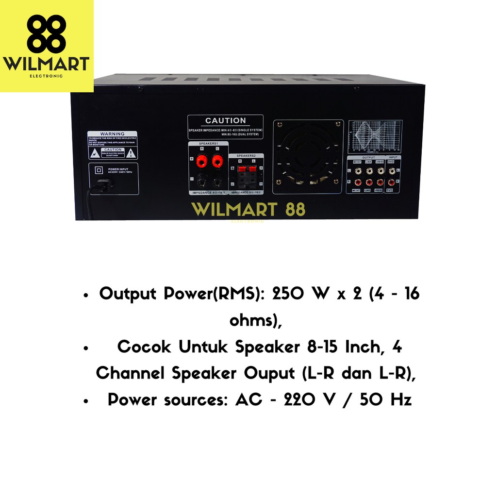 Professional Power Ampli Bluetooth MXA 320 USB / Power Amplifier Bluetooth MXA-320 Original MAXXIS