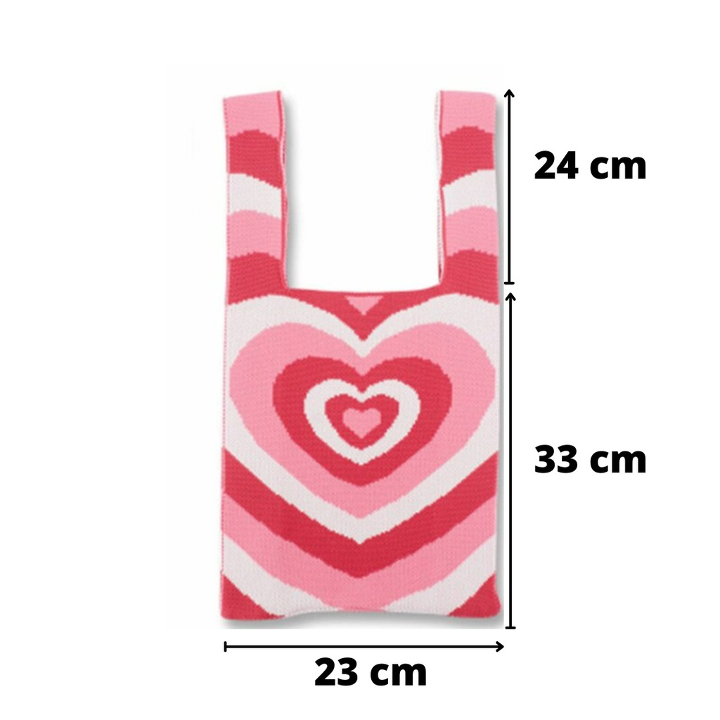 Love totebag knit/ totebag rajut