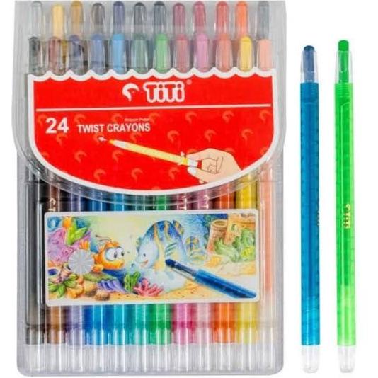 

Joyko Titi Twist Crayon Set 12 24 Warna Krayon Titi Putar
