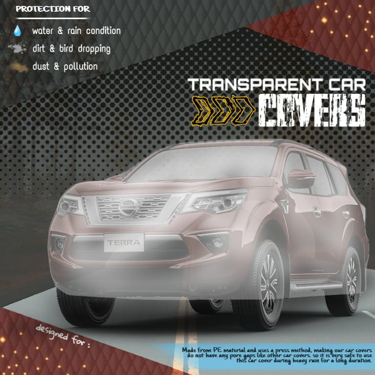 Body Cover Transparan Sarung Selimut Livina Xtrail Magnite Terra Serena Leaf Navara Juke