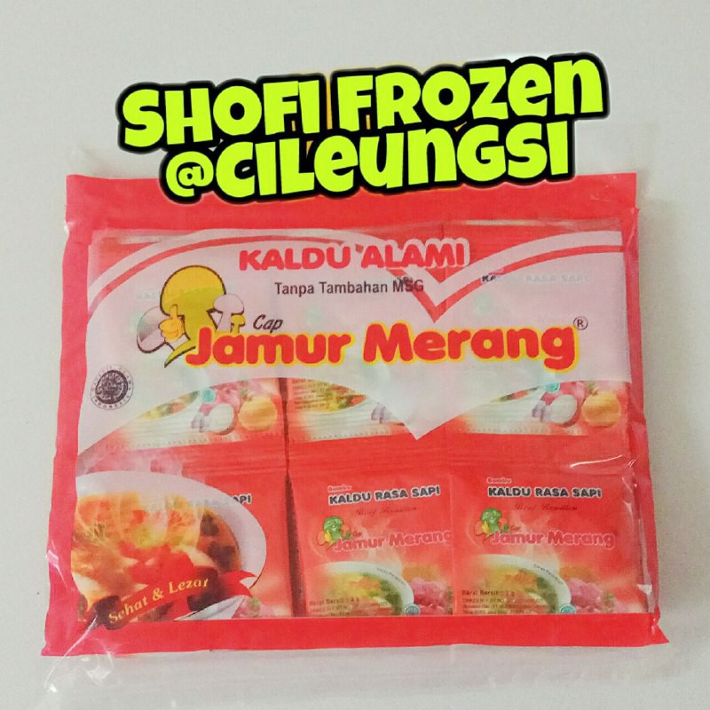 

Kaldu alami jamur merang rasa sapi non msg