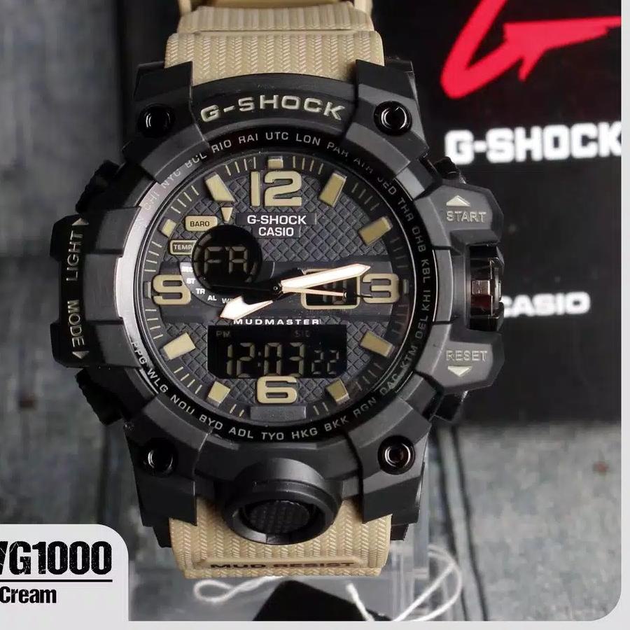 ⚡TOK SIAP 【COD】JAM TANGAN G-SHOCK CASIO GWG 1000 SPORTY TALI WARNA HITAM LIST BIRU HITAM LIST GOLD R