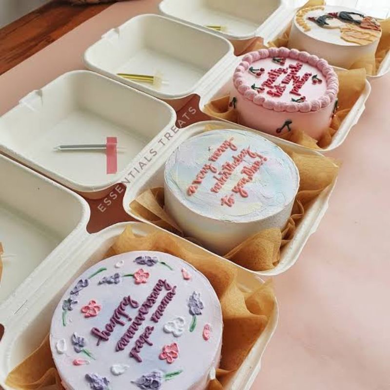 LOYANG BULAT PRESS Mini 10CM KOREAN CAKE / LUNCH BOX CAKE / LOYANG KOREA