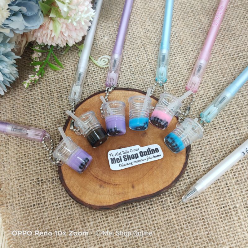 

(1Pcs) Pulpen Karakter Gantung Boba / Pen Gantung Boba