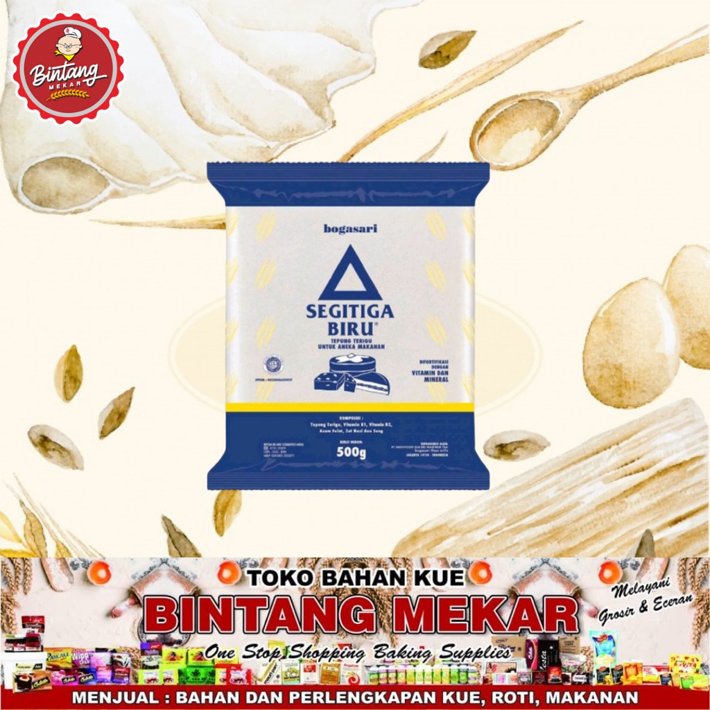 

Tepung Segitiga Biru Reguler 500gr