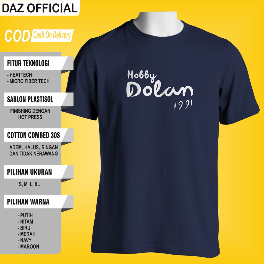 Kaos Plesetan Dilan Fashion Pria Wanita T shirt Tshirt Distro Original