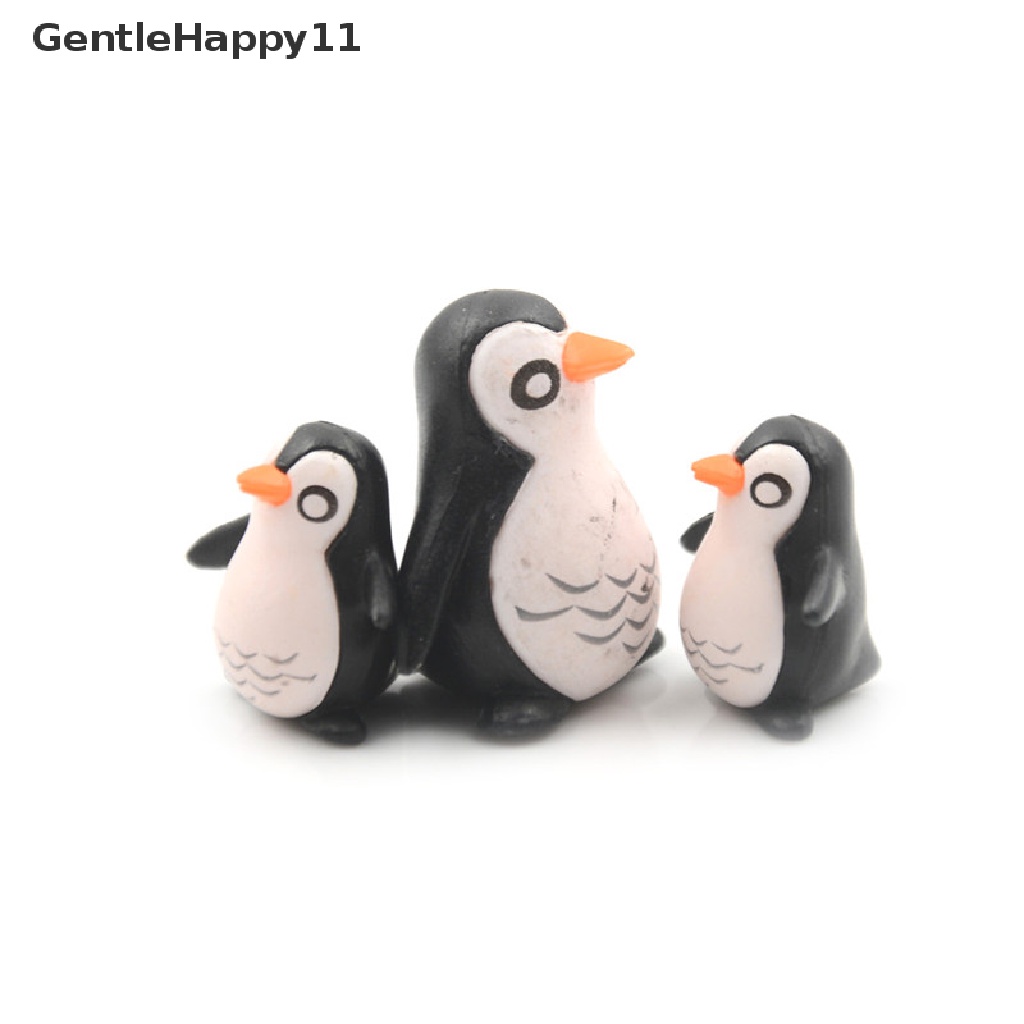 Gentlehappy 5Pcs Fashion DIY Penguin Ornamen Miniatur Berkebun Dekorasi Rumah Boneka Hadiah Mini