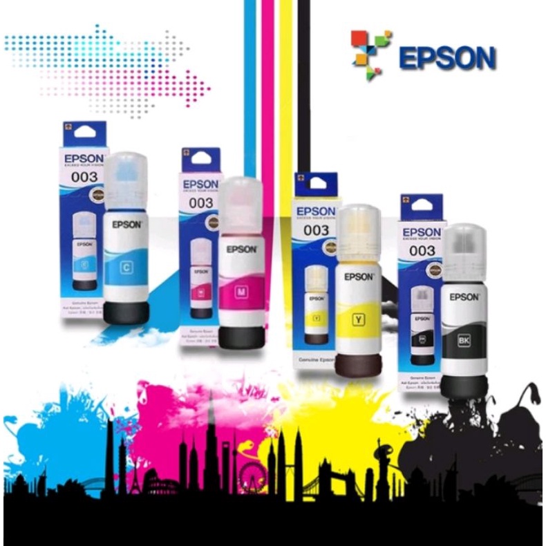 tinta epson 003 4 pcs 1 set L1110 L3110 original