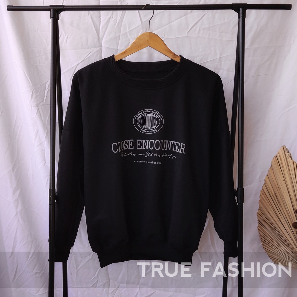 Sweater Wanita Oversize Close Encounter - Roughneck Oblong - Crewneck Pria Dan Wanita - Bahan Fleece