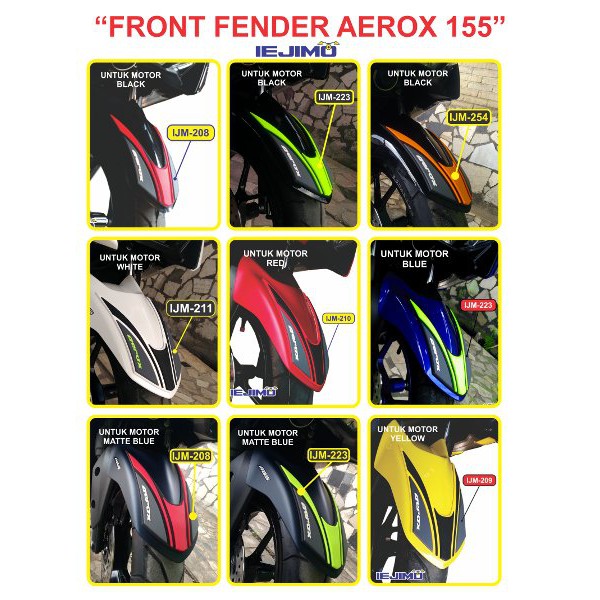 FRONT FENDER AEROX 155 - SPAKBOR DEPAN AEROX 155 - YAMAHA AEROX 155