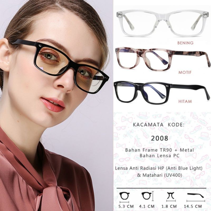 Kacamata anti radiasi HP dewasa kode 2008
