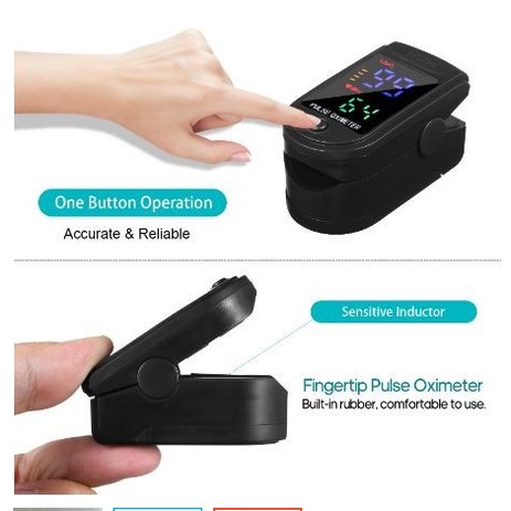 Mediocare Fingertrip Pulse Oximeter Saturation Monitor LED