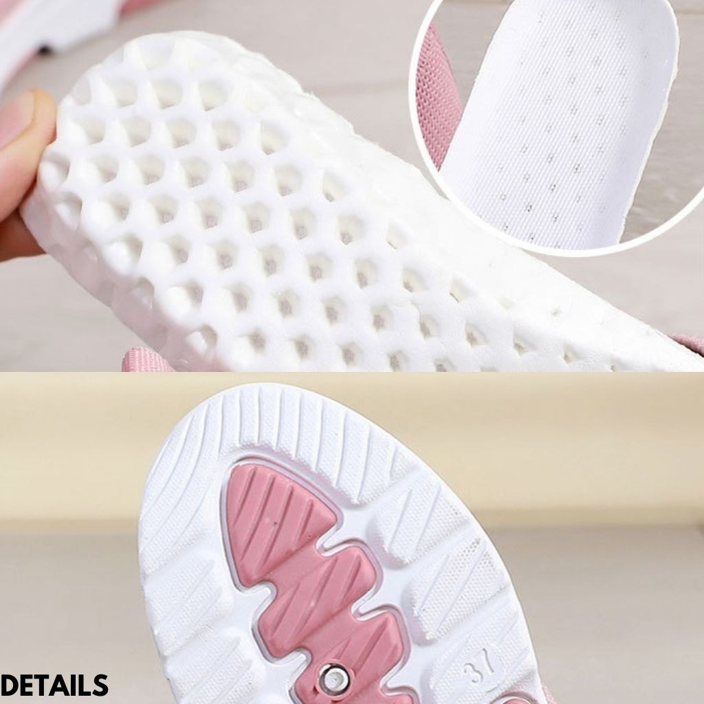 SEPATU WANITA SNEAKERS TANPA TALI COCOK OLAHRAGA SANTAI NYAMAN DIPAKAI ANTI SLIP LL317