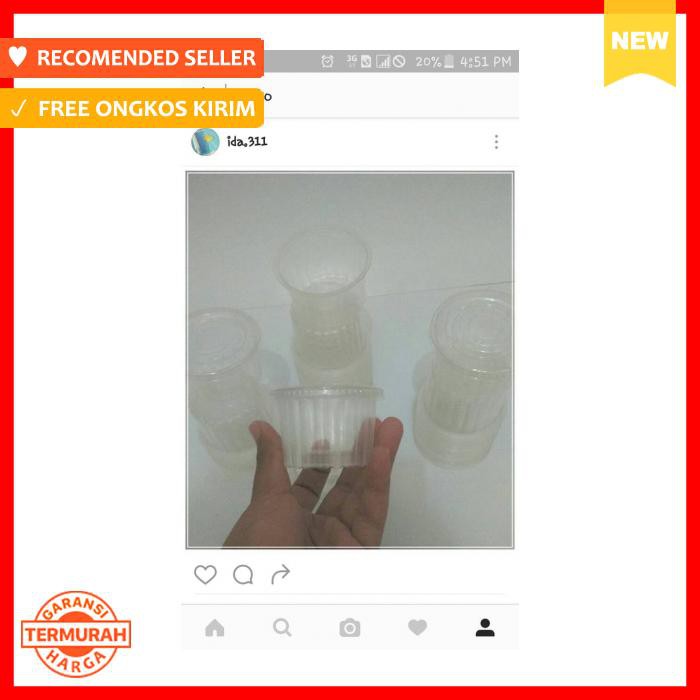 PERALATAN MAKAN - CUP PUDING GELOMBANG - DAPUR