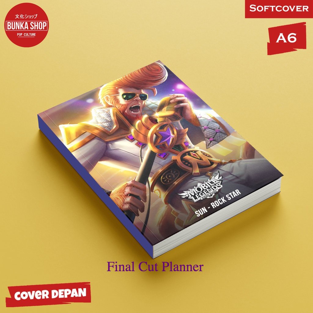 

Pocket Note Mobile Legends Sun Rockstar Softcover A6 Buku Tulis catatan Notes Agenda Planner jurnal