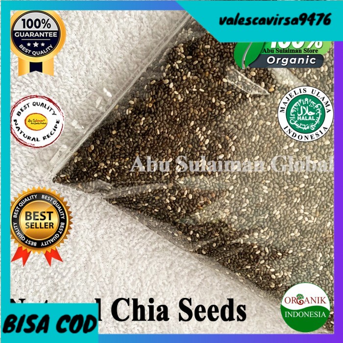 

⭐BISA COD⭐ Chia Seed Mexico Organik / Premium Natural Chia Seed Mexico 1 kg