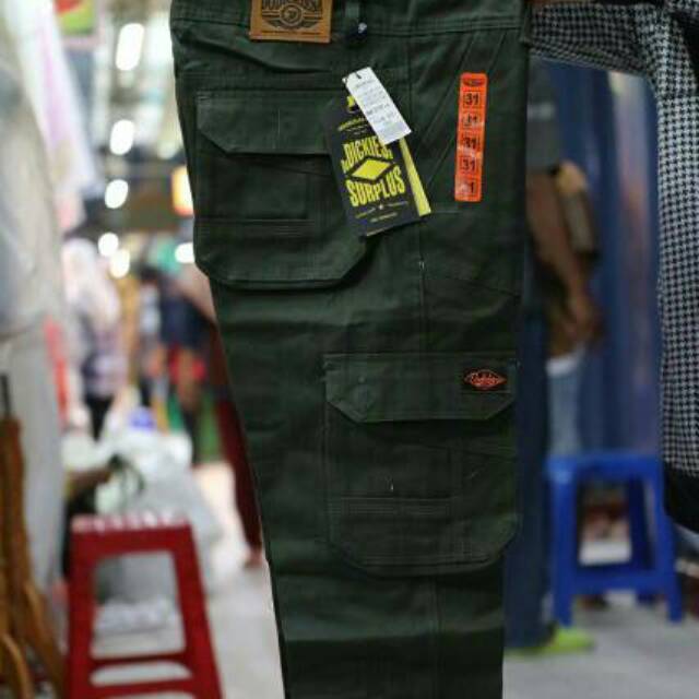 Celana panjang cargo dikies 29-38