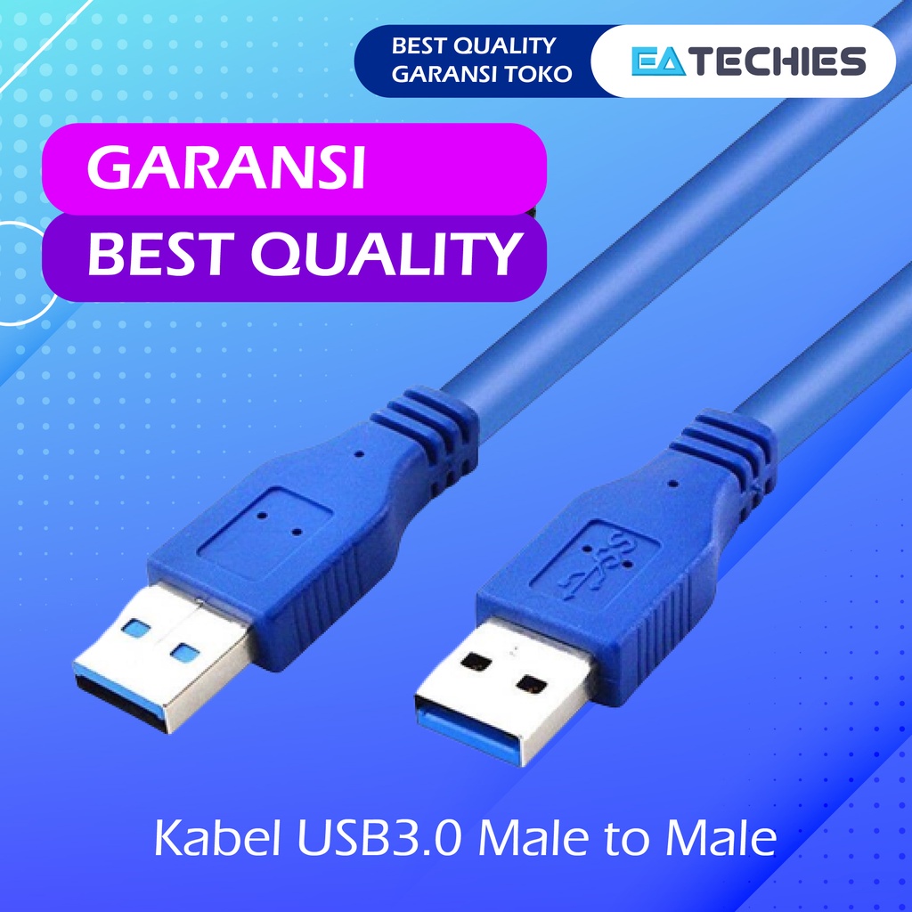 Kabel USB3.0 Male To Male 1.5M USB High Speed Serba Guna - 1.5 Meter