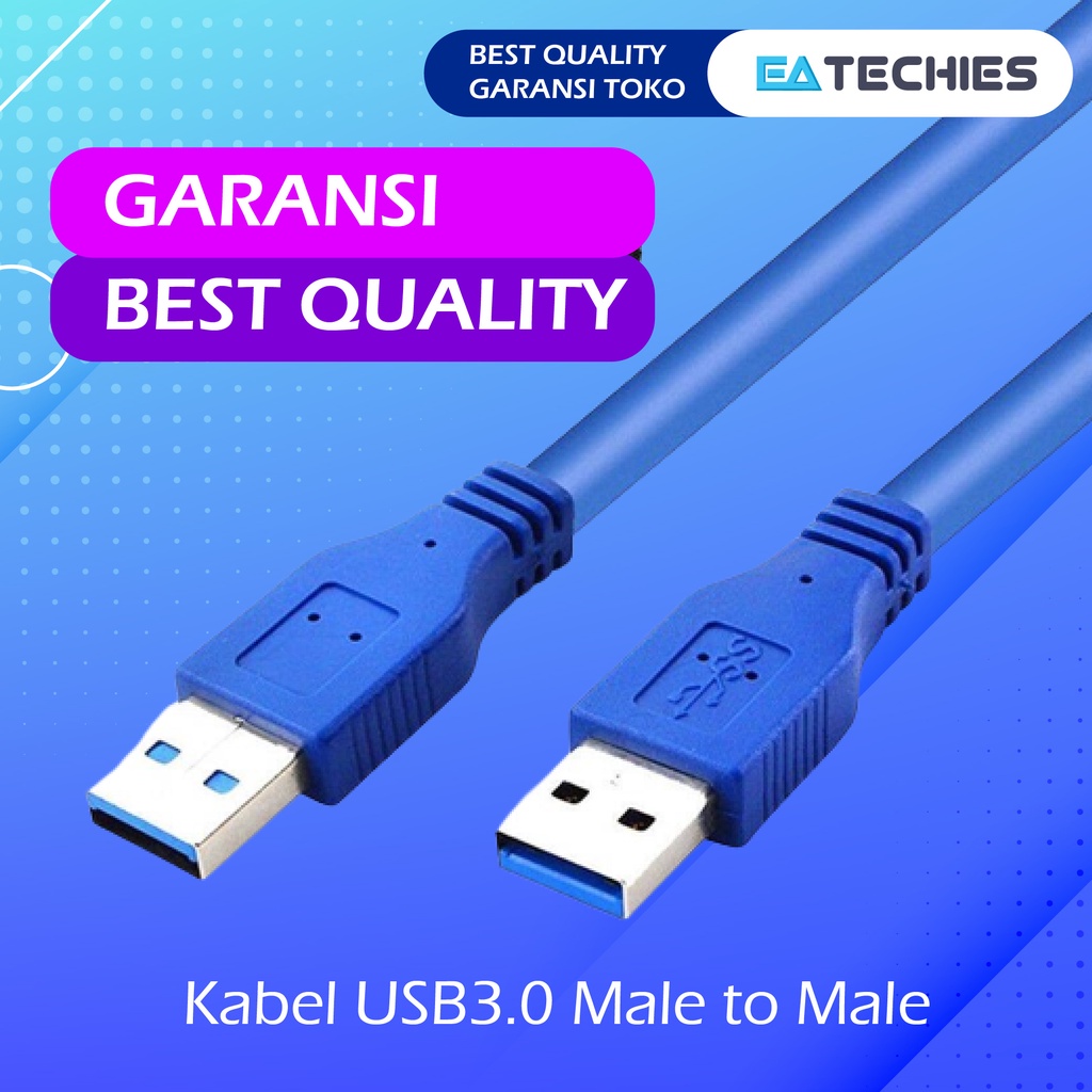 Kabel USB3.0 Male To Male 1.5M USB High Speed Serba Guna - 1.5 Meter