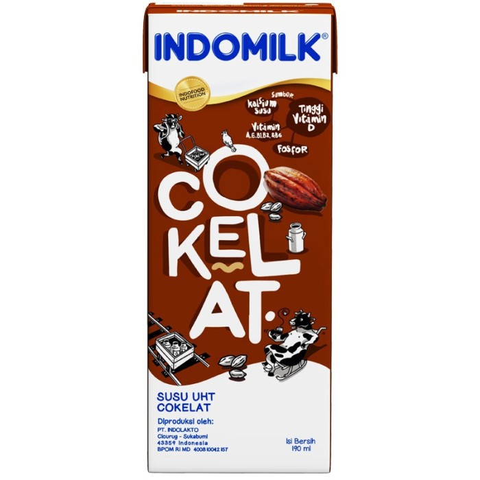 

Indomilk Susu Cair Uht Chocolate 190Ml