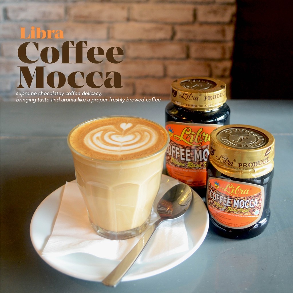 

Coffee Mocca Libra| olesan selai topping perisa esktrak kopi moka 220gr