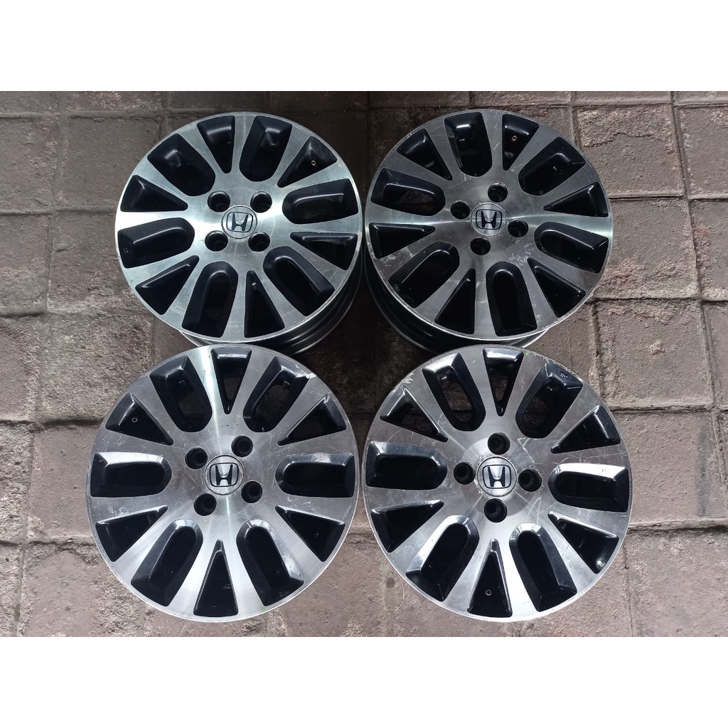 VELG SEKEN MOBIL ORIGINAL COPOTAN MOBILIO RS RING 15 LEBAR 5,5 PCD 4X100 ET 53 WARNA BLACK POLIS BIS