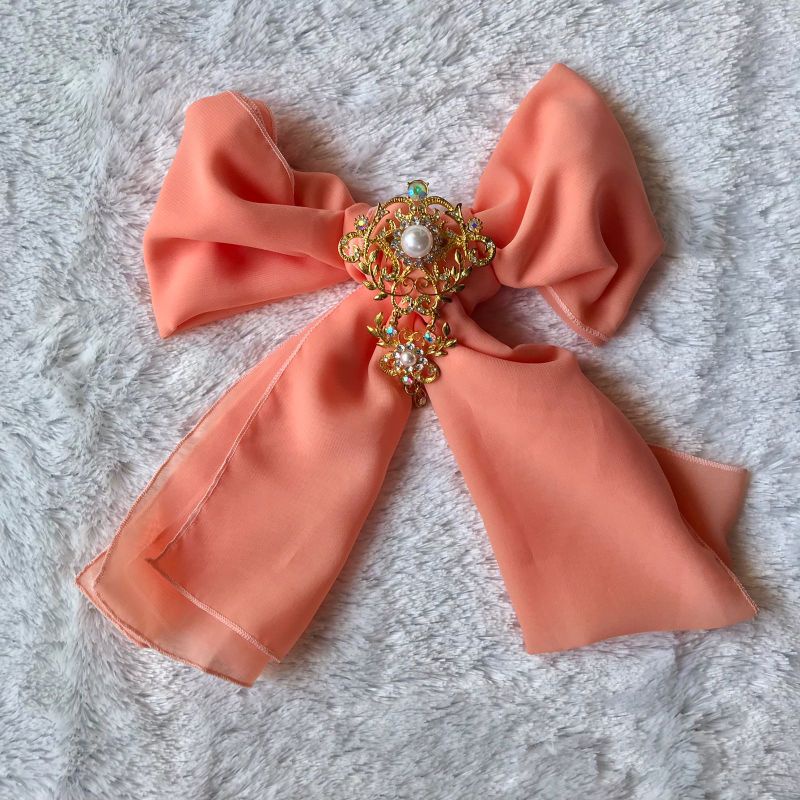 Selendang bali 2,5 meter | selendang sifon murah-Peach