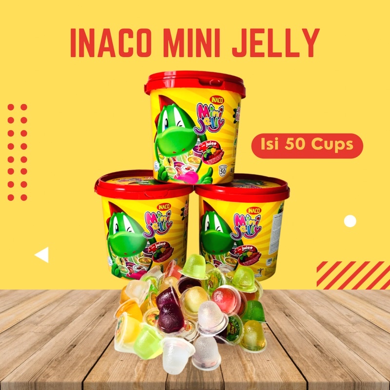 INACO Mini Jelly Sharing Bucket 50 Cup - Agar agar Inaco Jelly Inaco