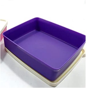 Tupperware Square Away Ungu Tempat Kotak Makan