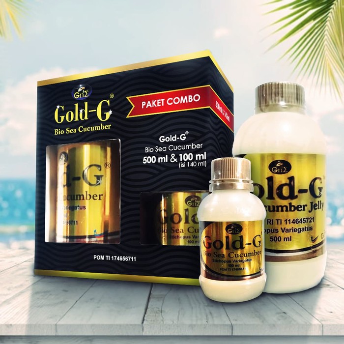 Jelly Gamat Gold G 500ml free 100ml Asli