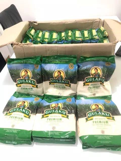 

Gulaku Gula pasir premium 1kg kuning dan hijau