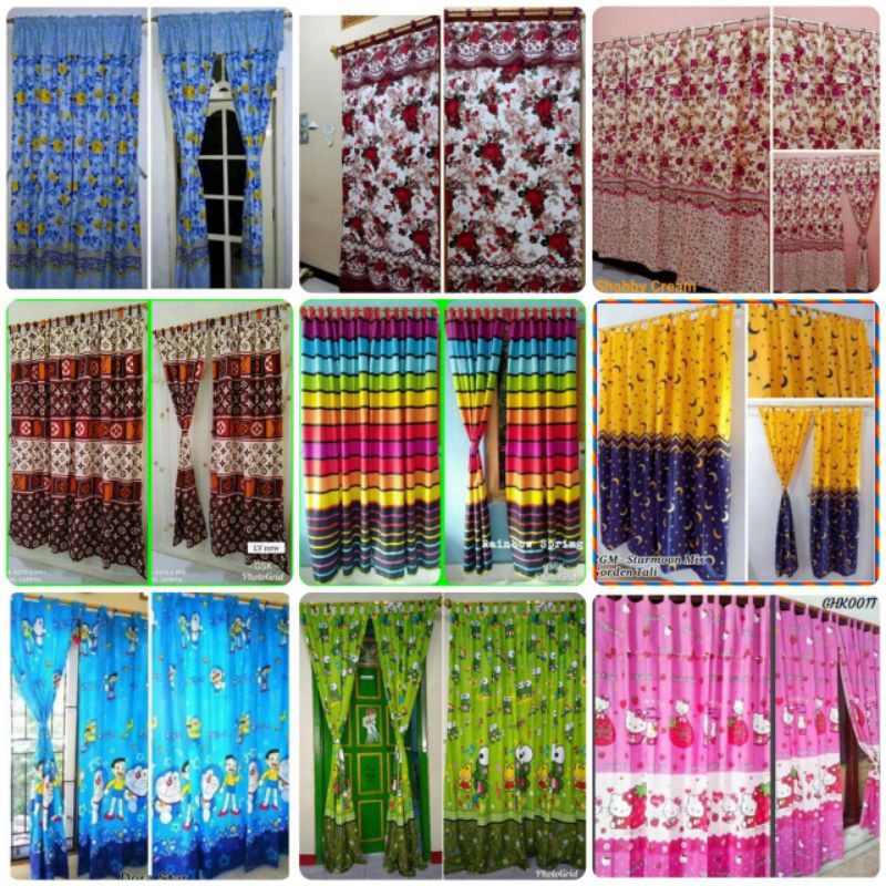 GORDEN JENDELA KAMAR TIDUR KARAKTER HORDENG TIRAI JENDELA DORAEMON KORDEN JENDELA KARAKTER MURAH