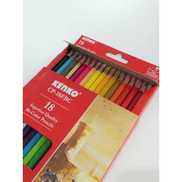 Pensil Warna / Coloring Pencil KENKO Bicolors 36 warna-2
