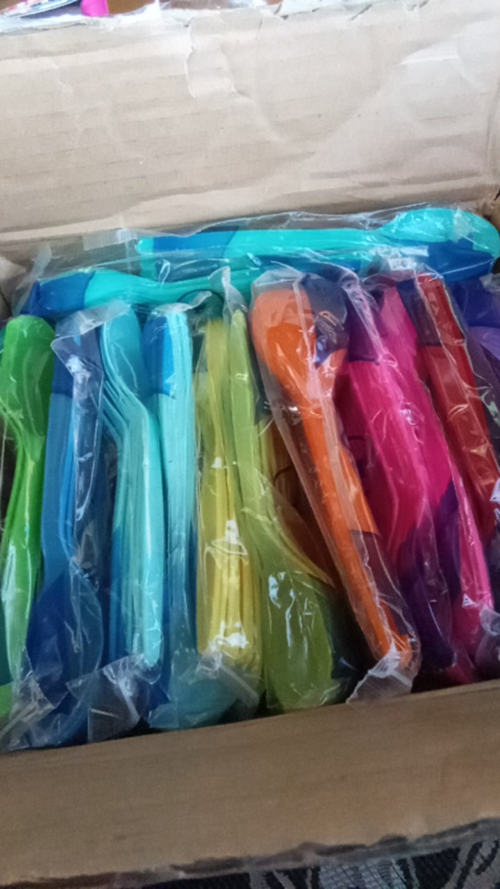 Sendok Makan Hijau Muda Merek Fim Harga 1 Pack Isi 25 Pcs