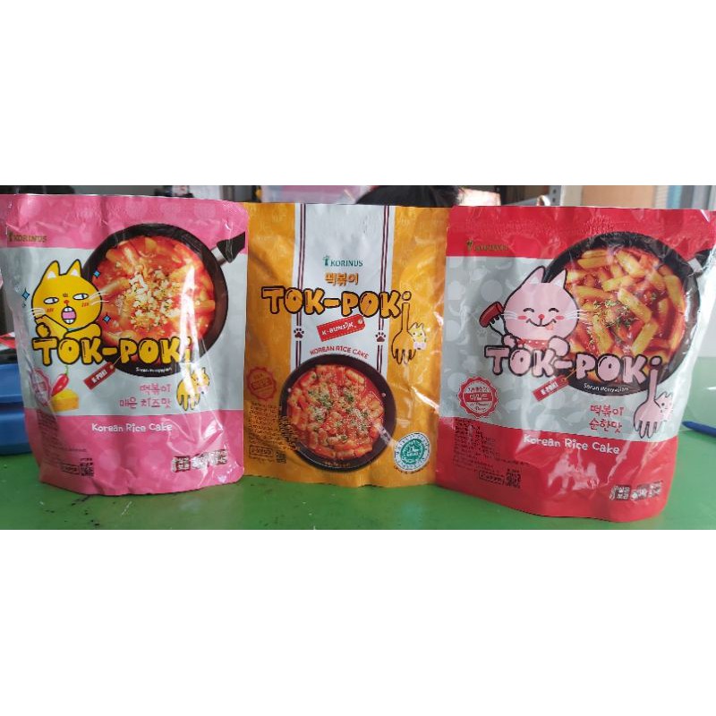 korinus k-bunsik tokpoki kbunsik tteokbokki toppoki tok-poki tokpoki MILD tokpoki SPICY CHEESE HALAL