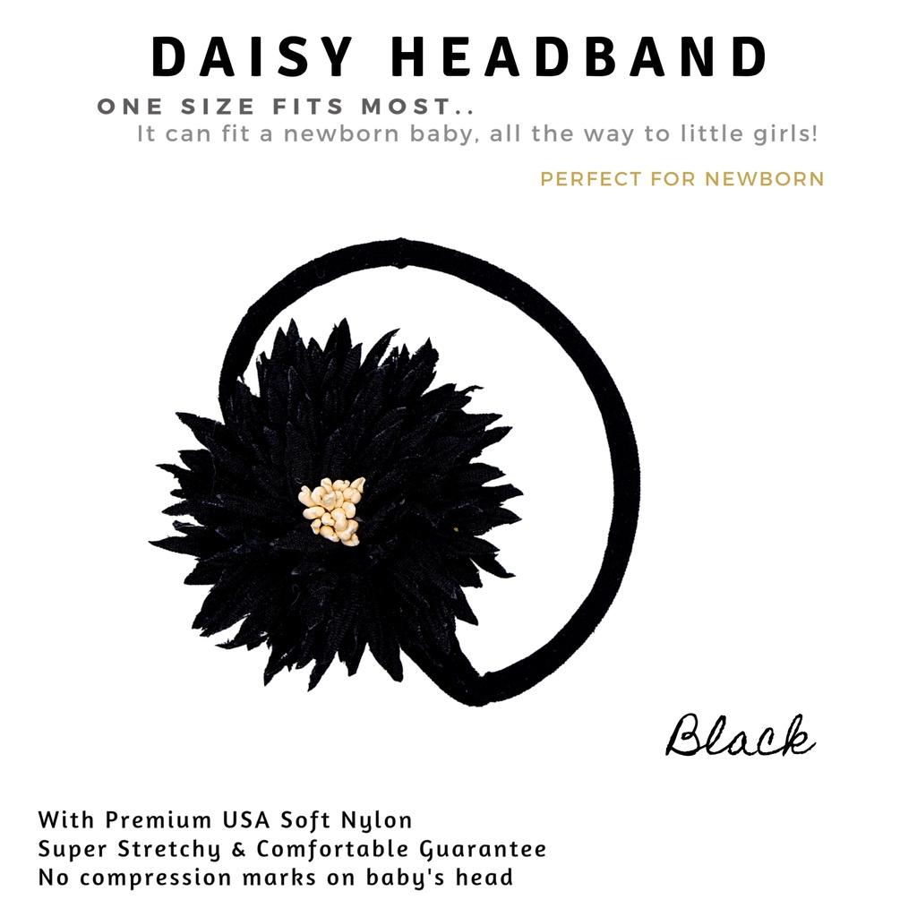 Aksesoris Rambut/HEADBAND DAISY SERIES/Bandana Bayi&amp;Anak Perempuan