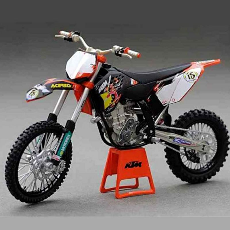 Diecast Miniatur Motor Trail KTM SFX450 2009 Automaxx Skala 12