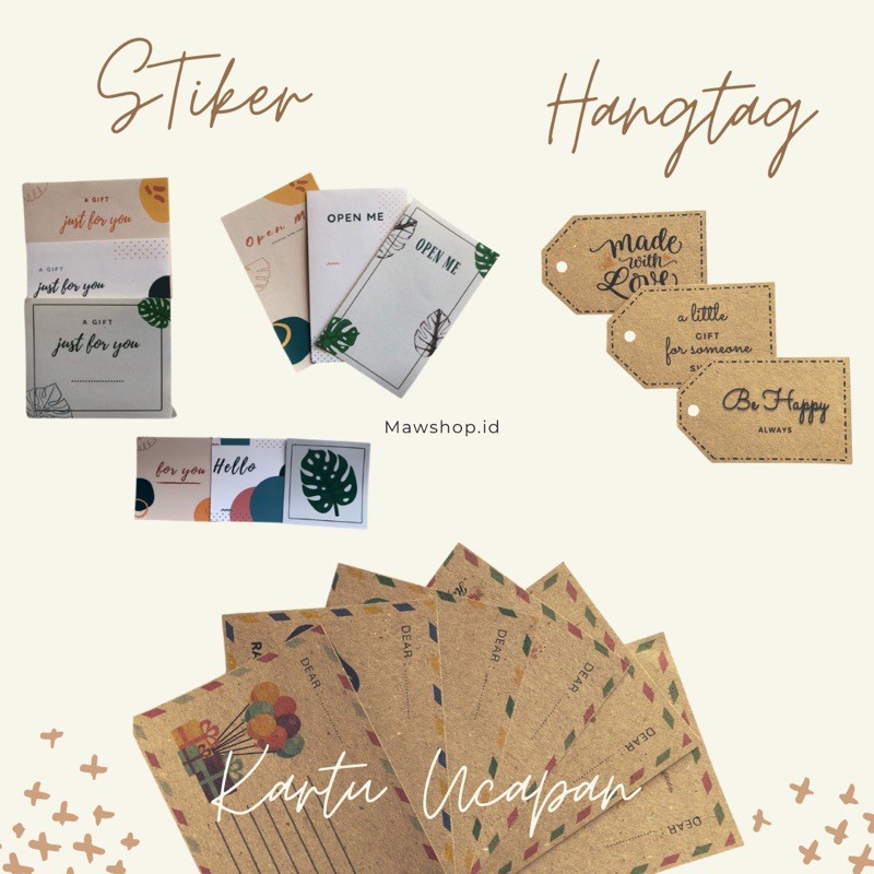 

Kartu Ucapan, Stiker & Hangtag [BISA CUSTOM]