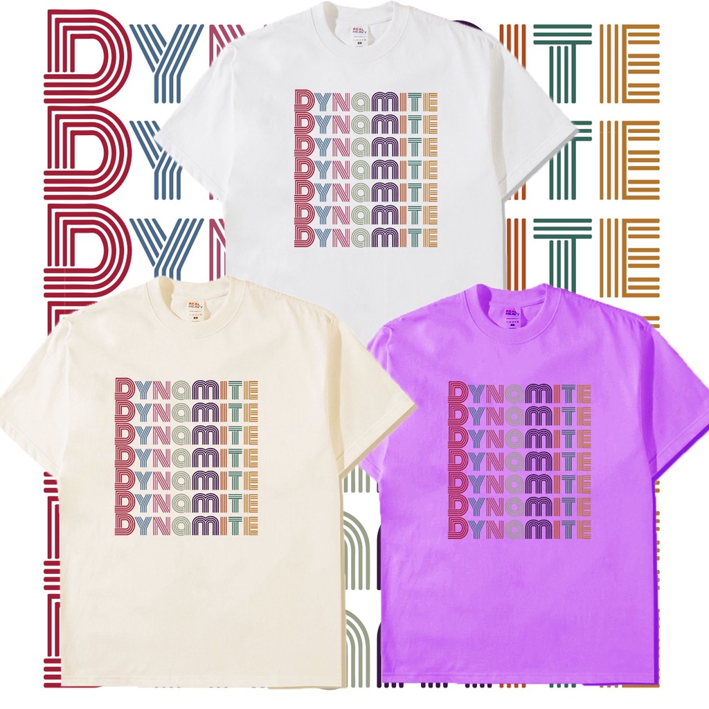 Kaos Bangtan Dynamite 7 baris