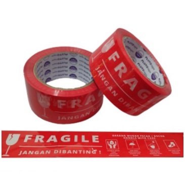 [MH] Lakban Fragile Video Unboxing 45 mm X 50 Meter Full