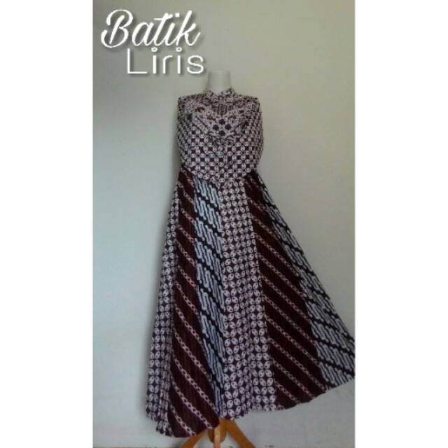 Gamis Batik Trusmi Asli Cirebon Motif Liris As