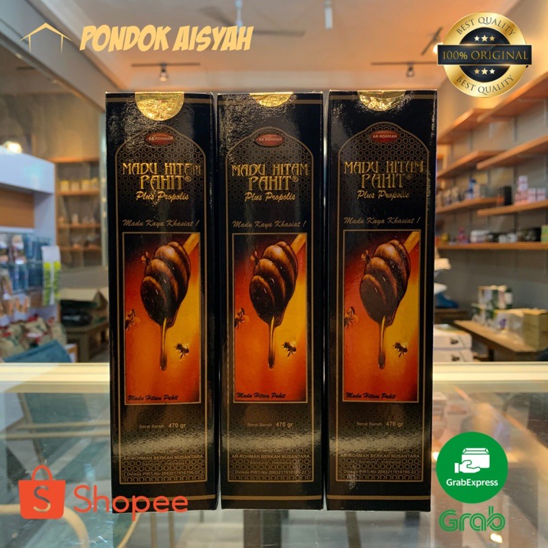 

Madu Hitam Pahit Plus Propolis Ar-Rohmah 470 Gr