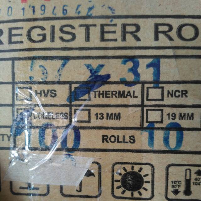 

Kertas thermal mini 57 x 31 blue