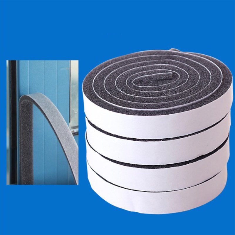 4rolls/set Foam Seal Tape Self-adhesive Door Window Sealing Strip Wind-proof Sound Insulation Tape Weather Stripping Strip