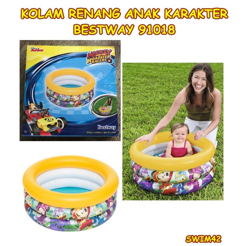 SWIM42 KOLAM RENANG ANAK KARAKTER BESTWAY 91018