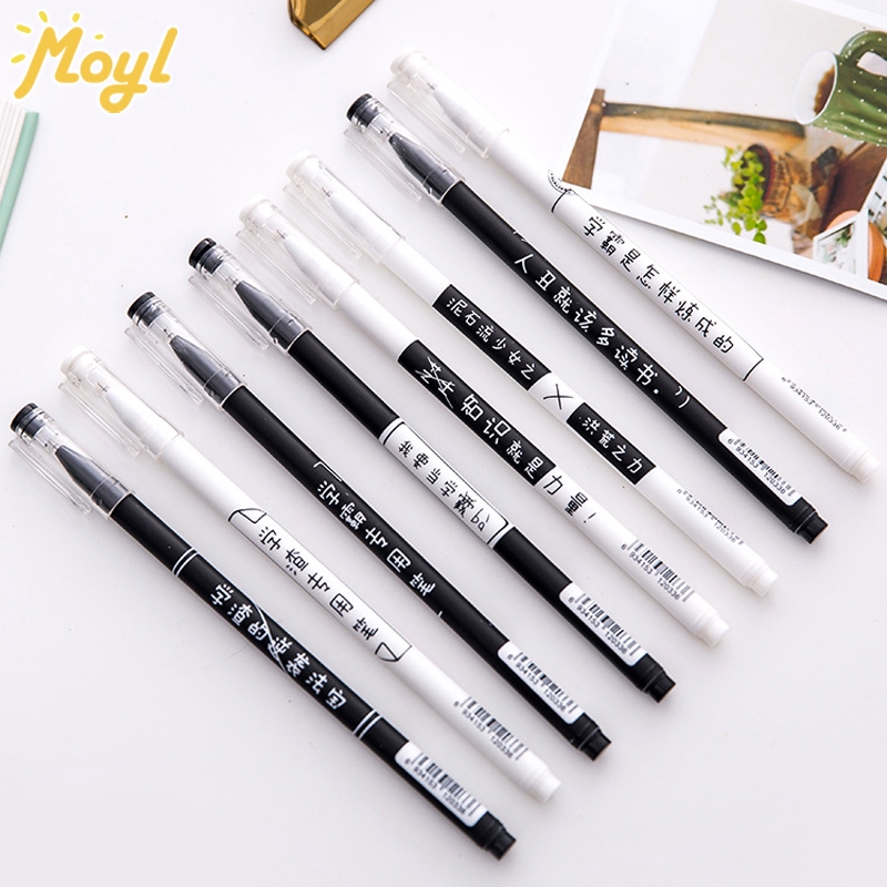 MOYL Pulpen Gel 0.5mm Warna Hitam untuk Pelajar